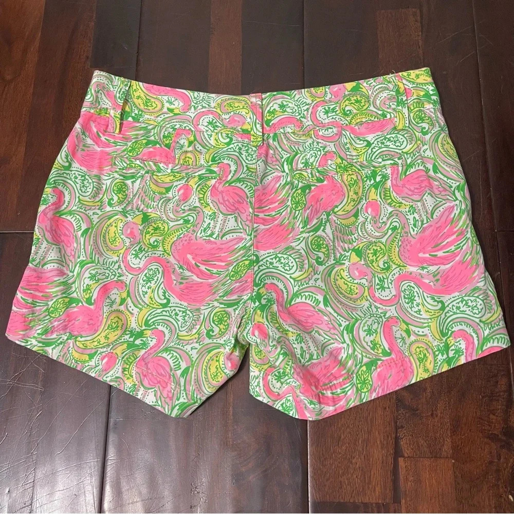 Lilly Pulitzer Green and Pink Bermuda Shorts Resort Style - Picture 9 of 9